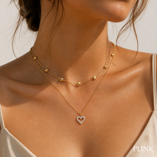 Amélie Heart Layered Necklace