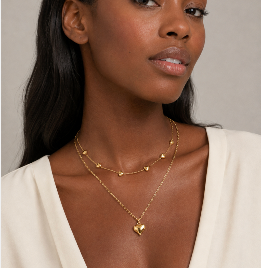 Amélie Heart Layered Necklace