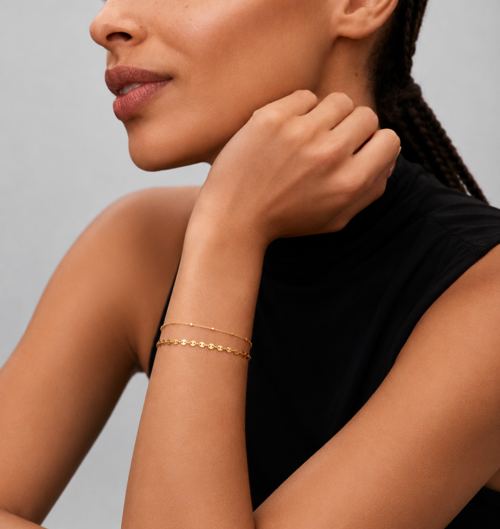 Disc Layered Bracelet