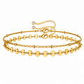 Disc Layered Bracelet