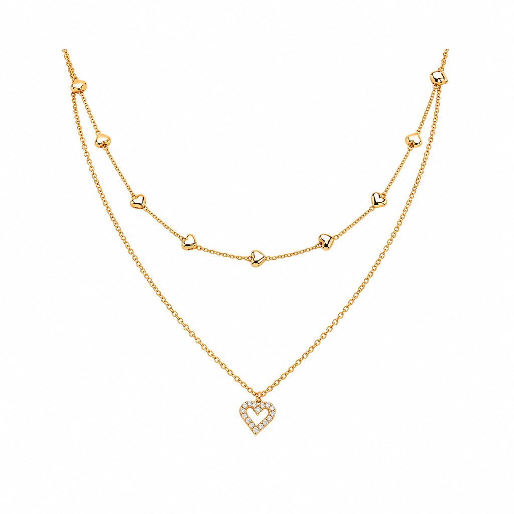 Amélie Heart Layered Necklace