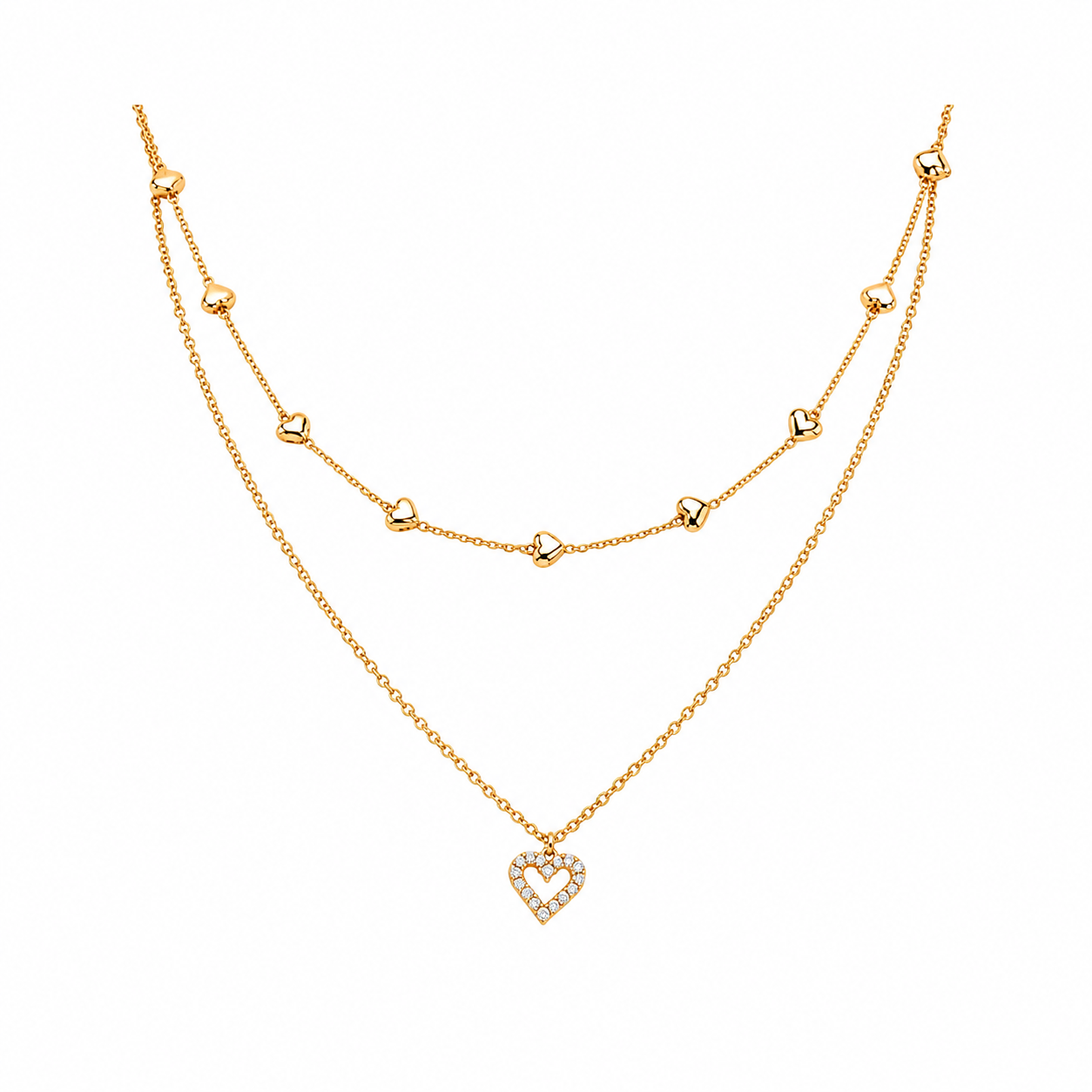 Amélie Heart Layered Necklace