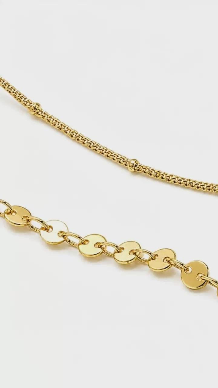 Disc Layered Bracelet